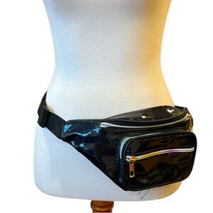 Iridescent Holographic Fashion Fanny Pack Waist Belt Bag